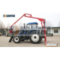 SD SUNCO 3T Timber Trailer with Crane Combined with Tractor with CE Certificate in China sell worldwide